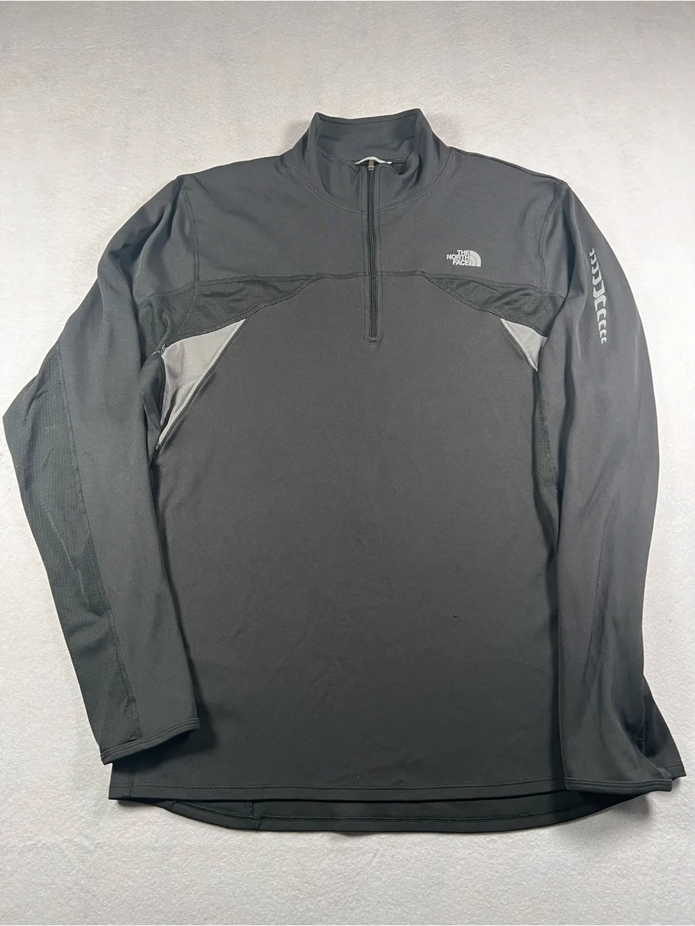 The North Face Flight Series Mens XL Black 1/4 Zip Running Trail Performance Top
